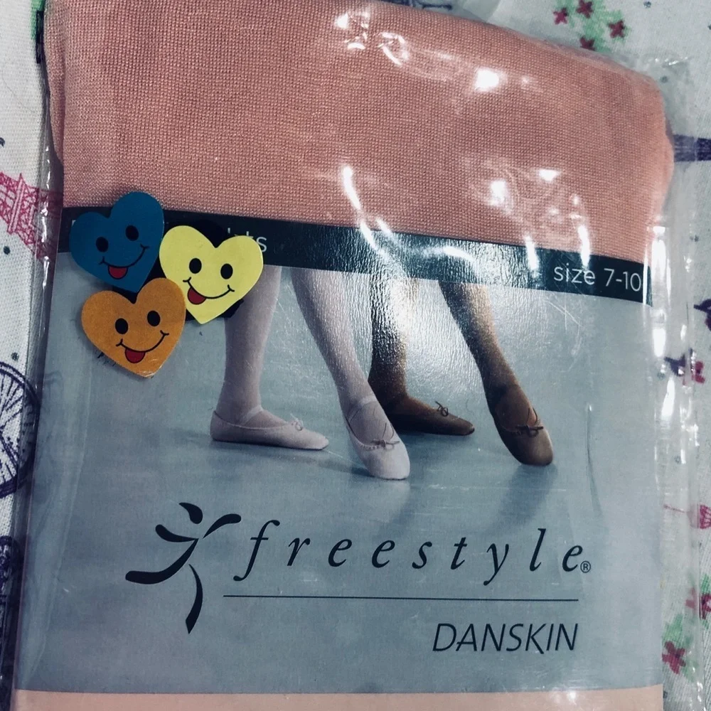 Danskin Girl’s Pink Dance Tights Size 7 - 10